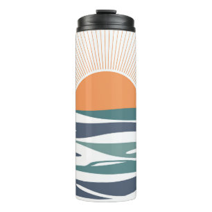 Sunrise by the sea thermal tumbler