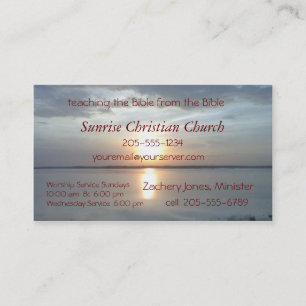 Sunrise Card2- customise Business Card