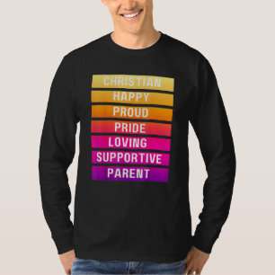 Sunrise Christian Happy Proud Pride Parent Lgbtqia T-Shirt