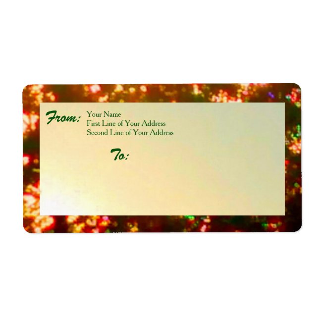 Sunrise Christmas Lights Photo 1, Version 2 (Front)