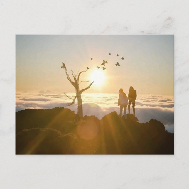 Sunrise Clouds Postcard (Front)