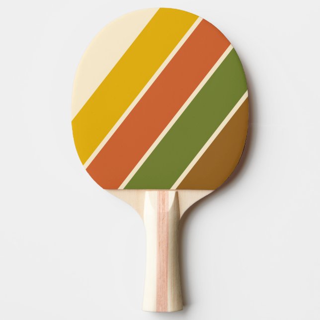 Sunrise Clover Bold Striped Ping Pong Paddle (Front)