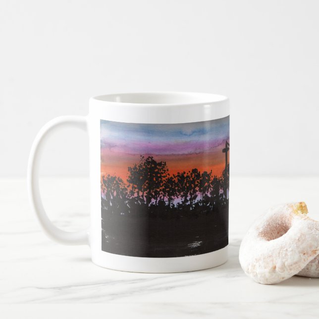 Sunrise Coffee Cup (With Donut)