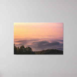 Sunrise colour burst canvas print