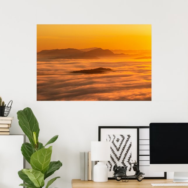 Sunrise colours and clouds poster (Home Office)