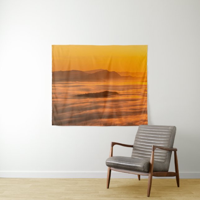 Sunrise colours and clouds tapestry (In Situ (Horizontal))