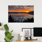 Sunrise, Crater Lake National Park, Oregon, USA Poster (Home Office)