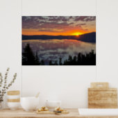 Sunrise, Crater Lake National Park, Oregon, USA Poster (Kitchen)