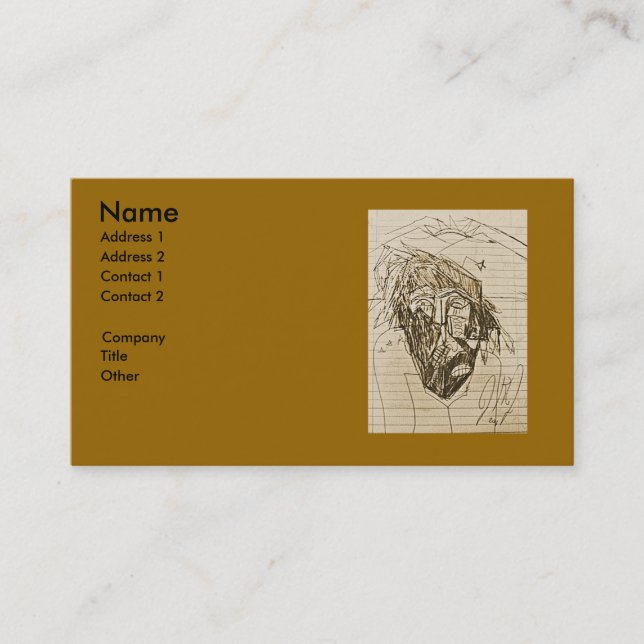 SUNRISE DREAD BUSINESS CARD (Front)