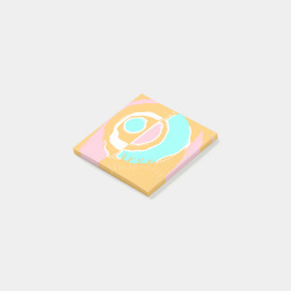 Sunrise Ethnic Circle - Pink Orange Spearmint Post-it Notes