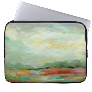 Sunrise Field Abstract Print Silvia Vassileva Laptop Sleeve