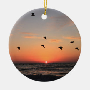 Sunrise Flight Ceramic Tree Decoration