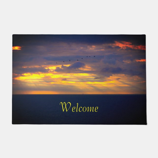 Sunrise Flight Door Mat (Front)