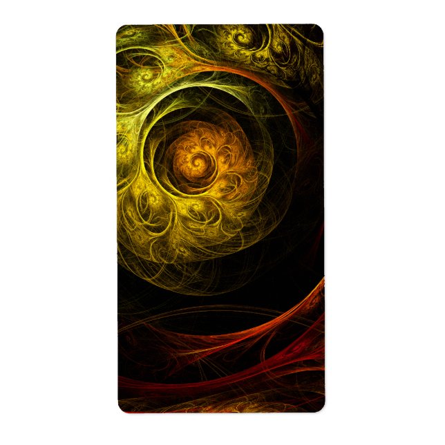 Sunrise Floral Red Abstract Art Fractal (Front)