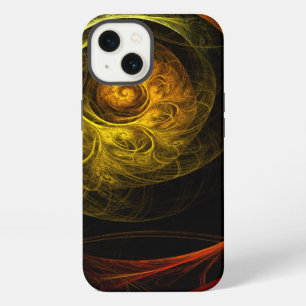 Sunrise Floral Red Abstract Art iPhone 13 Case
