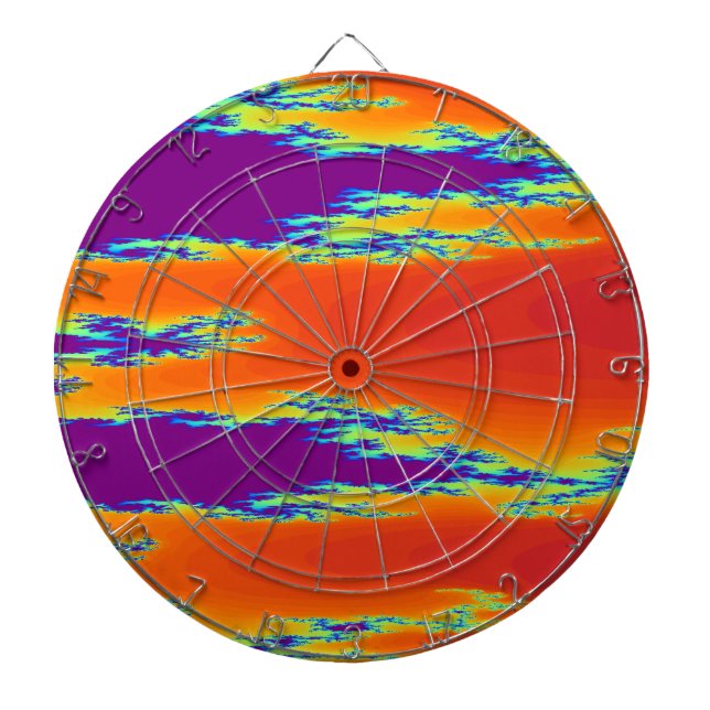 Sunrise Fractal Dart Board (Front)