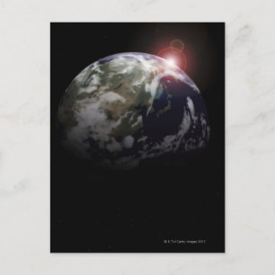 Sunrise from Space Postcard