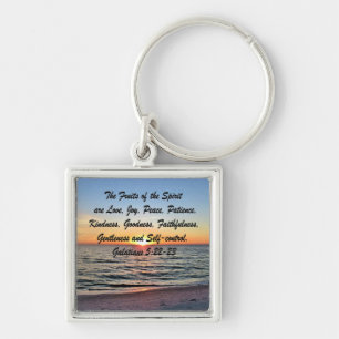 SUNRISE FRUITS OF THE HOLY SPIRIT KEYCHAIN