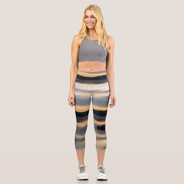 Sunrise Glory Capris Leggings (Front)