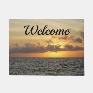Sunrise Glory Folly Beach Welcome Doormat