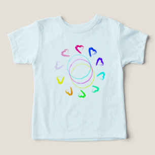 Sunrise Hearts Baby T-shirt