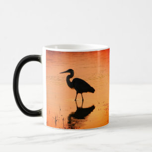 Sunrise Heron Morphing Mug