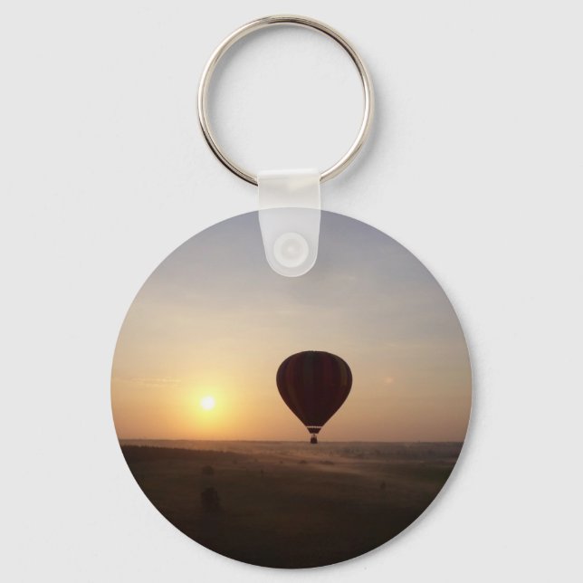 Sunrise Hot Air Balloon photographic image Key Ring (Front)