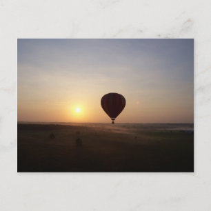 Sunrise Hot Air Balloon photographic image Postcard