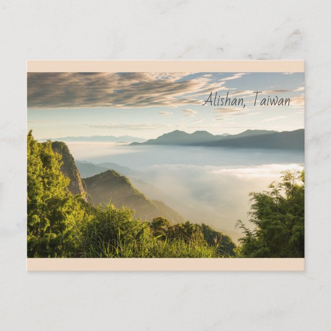 Sunrise in Alishan, Taiwan Postcard (Front)