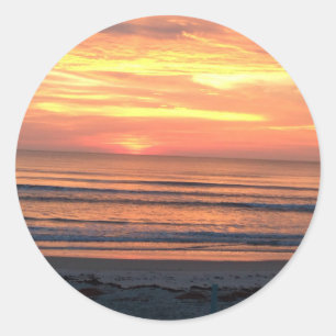 Sunrise in Daytona Beach, FL Classic Round Sticker