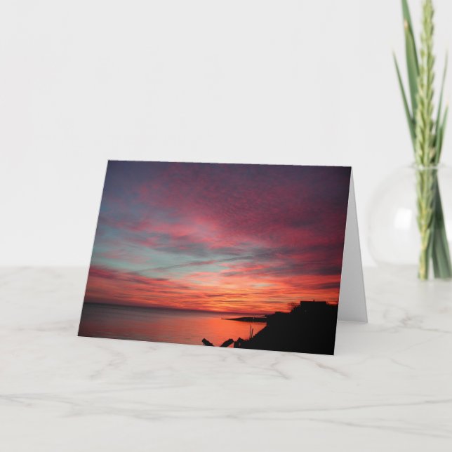 Sunrise in East Hampton Card (Front)