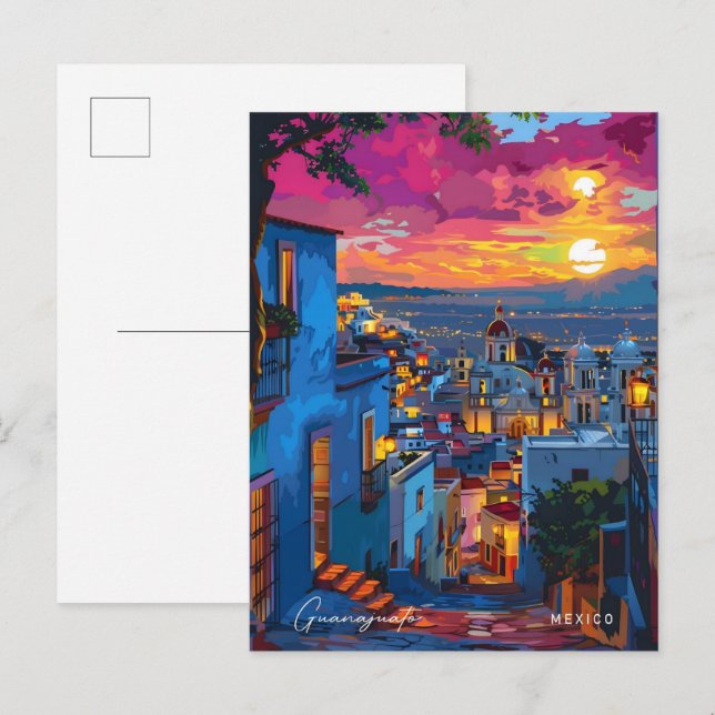 Sunrise in Guanajuato Mexico Travel  Postcard (Front/Back)