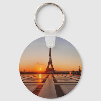 Sunrise in Paris Key Ring