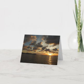 Sunrise in St. Thomas I US Virgin Islands Card