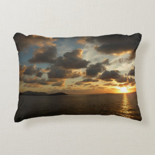 Sunrise in St. Thomas I US Virgin Islands Decorative Cushion