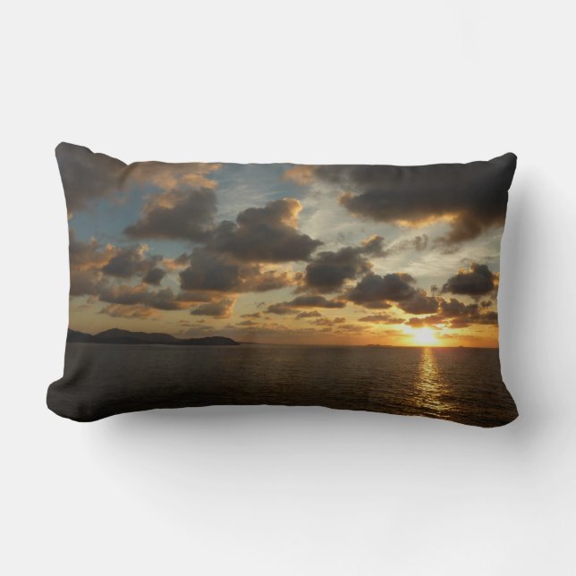 Sunrise in St. Thomas I US Virgin Islands Lumbar Cushion (Front)