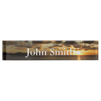 Sunrise in St. Thomas I US Virgin Islands Nameplate