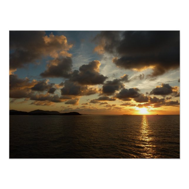 Sunrise in St. Thomas I US Virgin Islands Poster (Front)