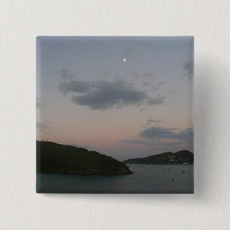 Sunrise in St. Thomas III US Virgin Islands 15 Cm Square Badge