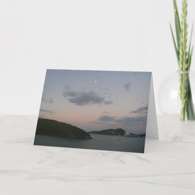 Sunrise in St. Thomas III US Virgin Islands Card (Front)