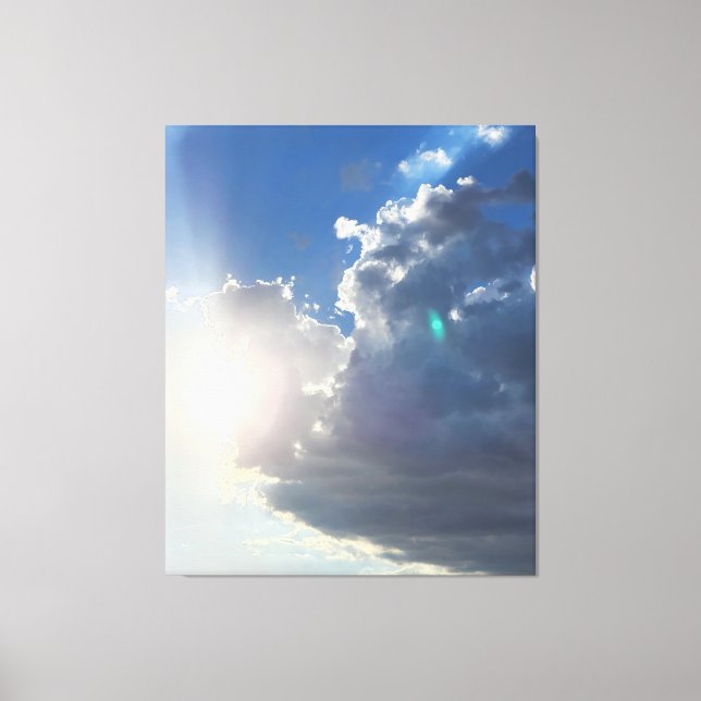 Sunrise in the Clouds Photo Canvas Print (Front)