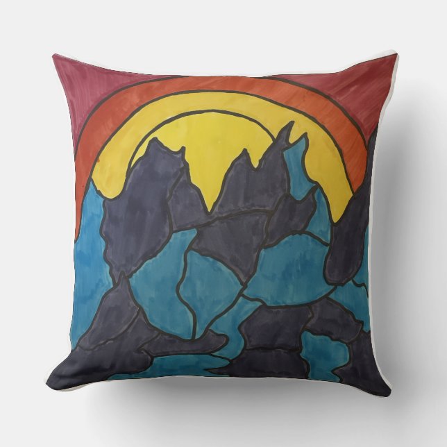 Sunrise in the Mountains  Cushion (Front)