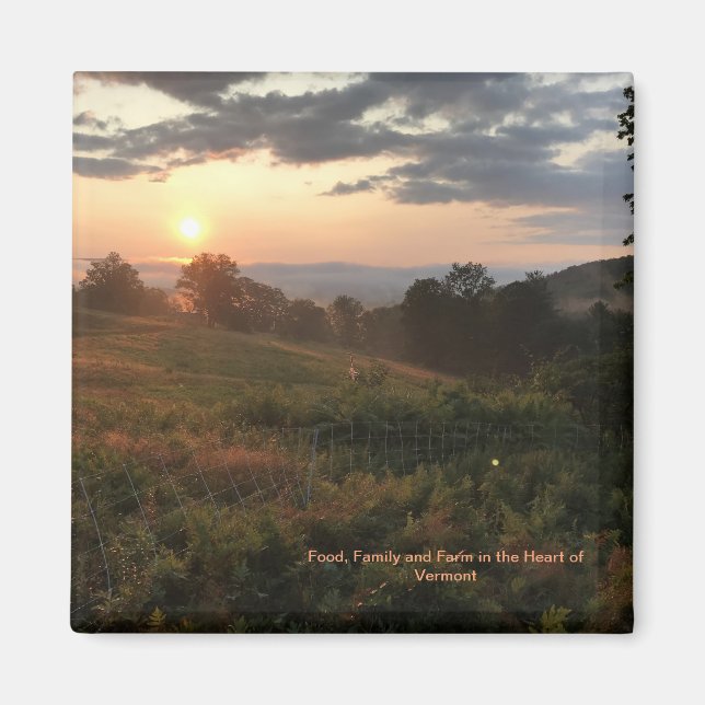 Sunrise in Vermont Magnet (Front)