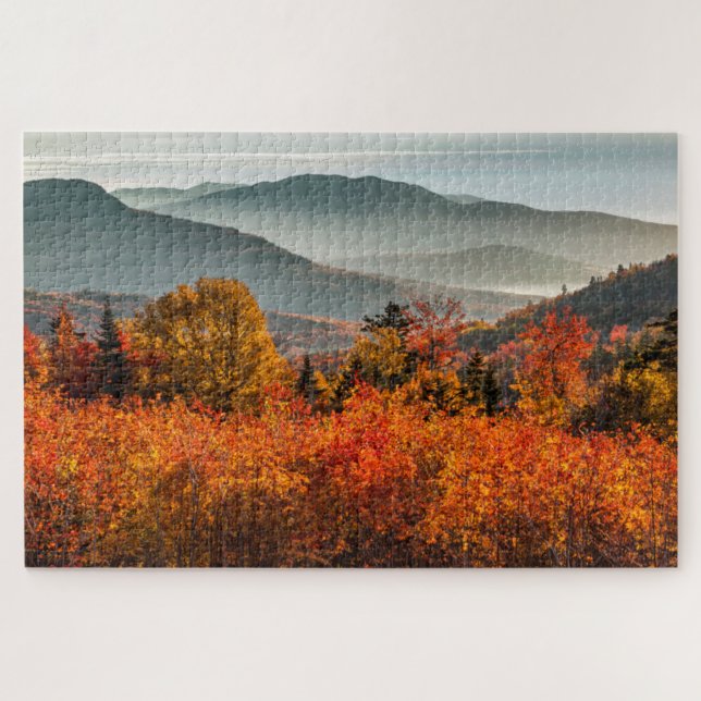 Sunrise Kancamagus Highway Overlook New Hampshire Jigsaw Puzzle (Horizontal)