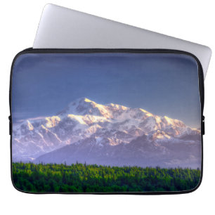 Sunrise Kisses Mt. McKinley Alaska Range Laptop Sleeve