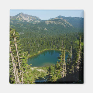 Sunrise Lake from Above at Mount Rainier Park Magnet