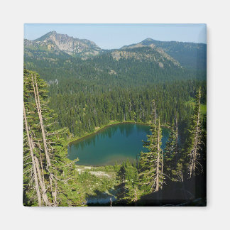 Sunrise Lake from Above at Mount Rainier Park Magnet
