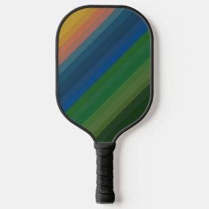 Sunrise Landscape Colours Diagonal Lines Pickleball Paddle