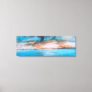 Sunrise Landscape Painting Canvas Print