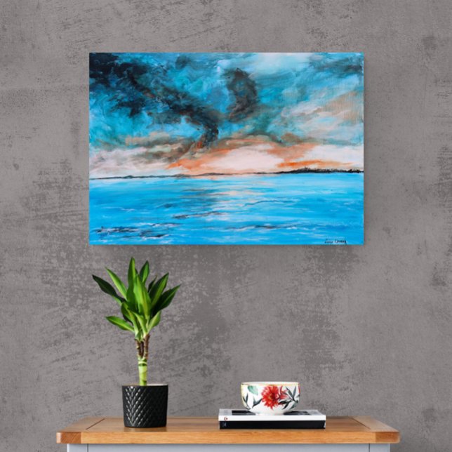 Sunrise Landscape Painting Photo Print (Creator Uploaded)
